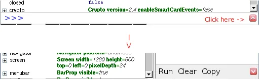 FireBug&#x27;s console