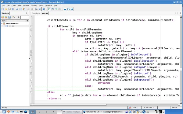 Komodo Edit in action