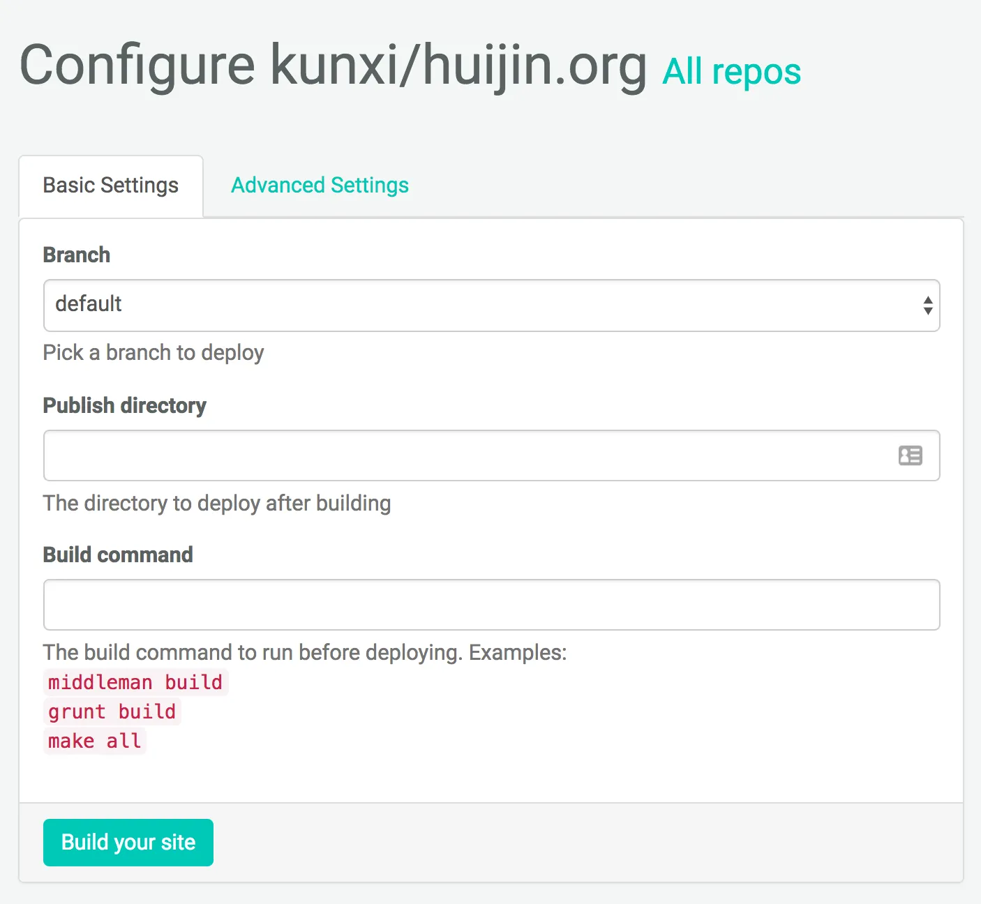 Configure Project