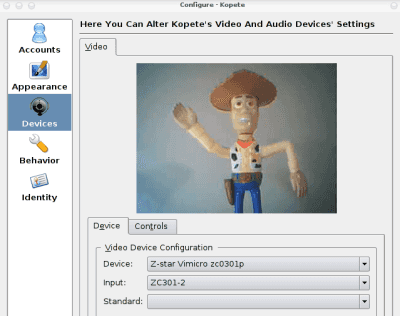 Woody in WebCam