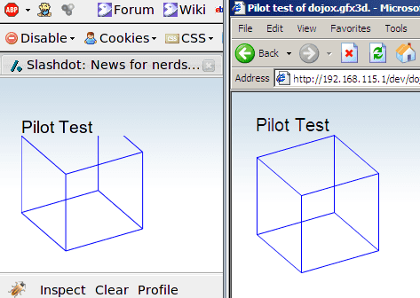 Cube in Firefox and MSIE