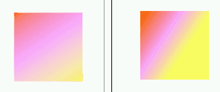 Linear gradient with three stops