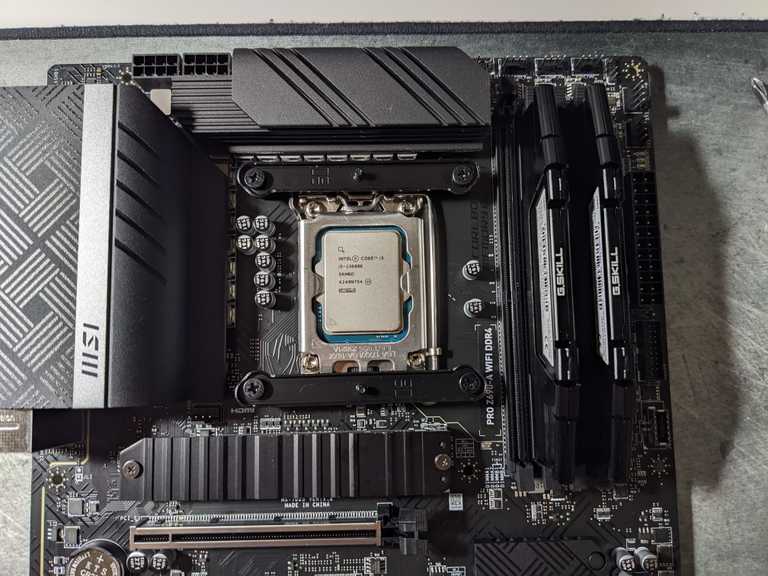 CPU and memory mounted